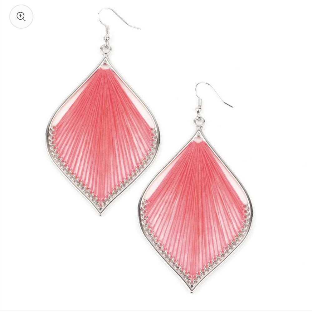 Paparazzi ~ String Theory Pink Earrings